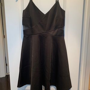 Black Dress w/Mesh Detail